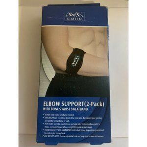 Simien 2 Pack Tennis Elbow Brace Nylon & E-Book Q6